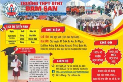 Thông tin Tuyển sinh lớp 10 – Năm học 2023-2024